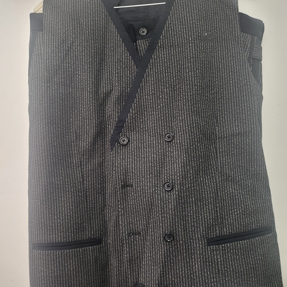 Dolce and Gabbana Men's Gray Pinstripe Vest And Pants( Worn Twice)